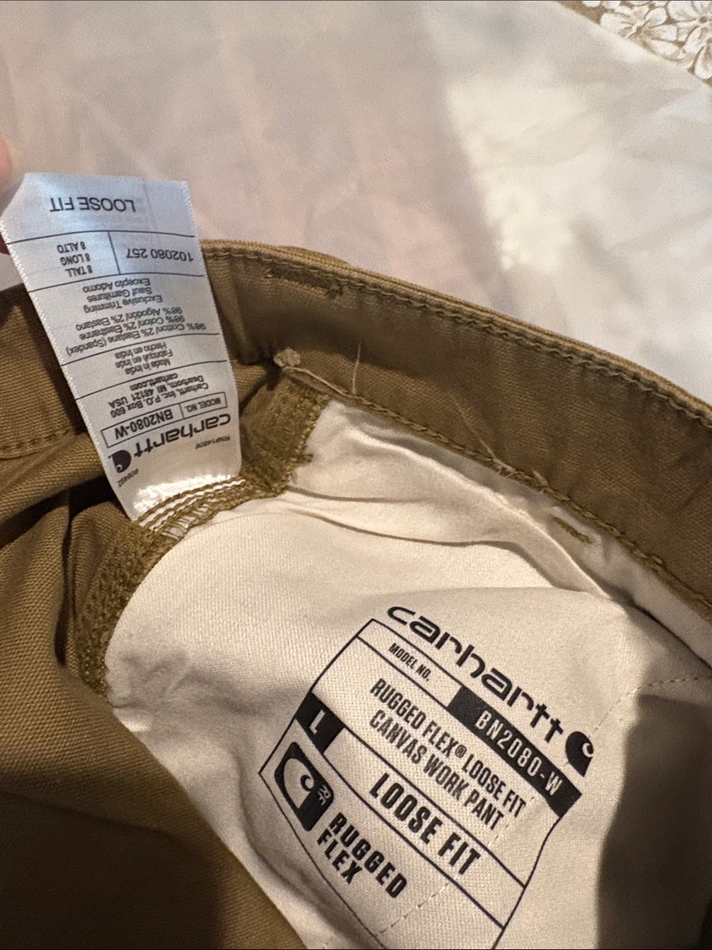 NWT carhartt women’s sz 8 tall canvas work pants 907 - Picture 6 of 6